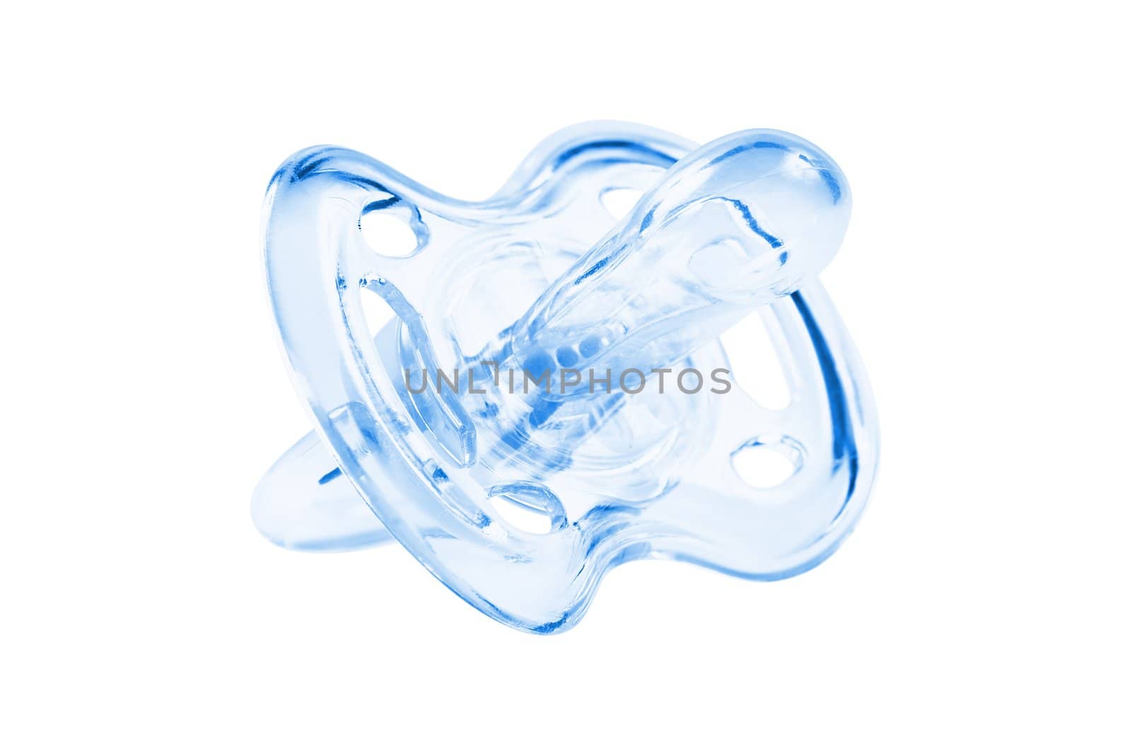 Blue pacifier. Isolated on white background