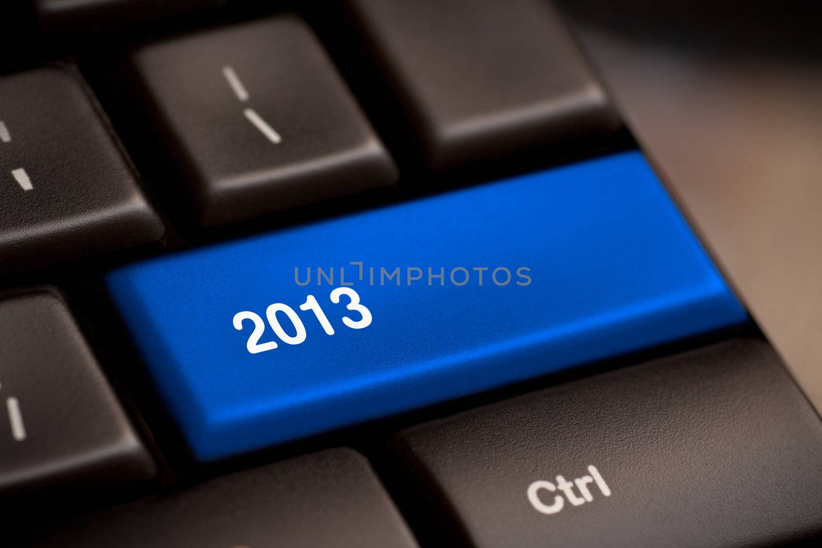 2013 Key On Keyboard. New year.