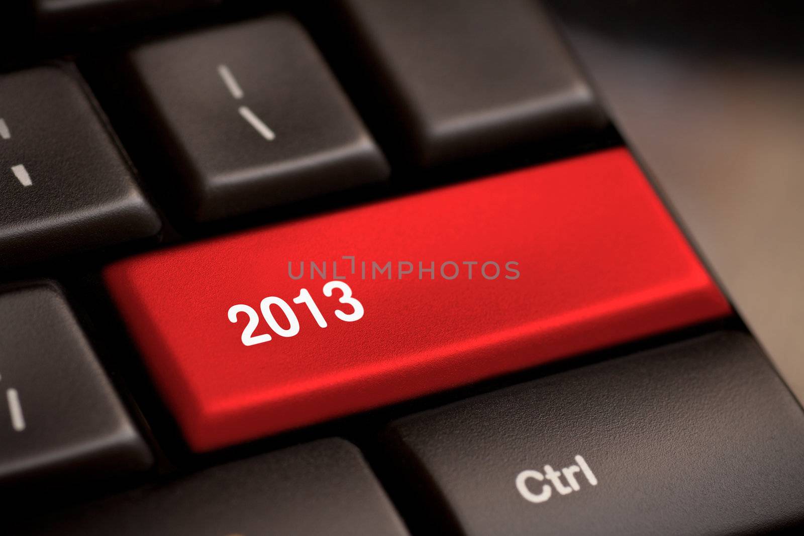 2013 Key On Keyboard. New year.