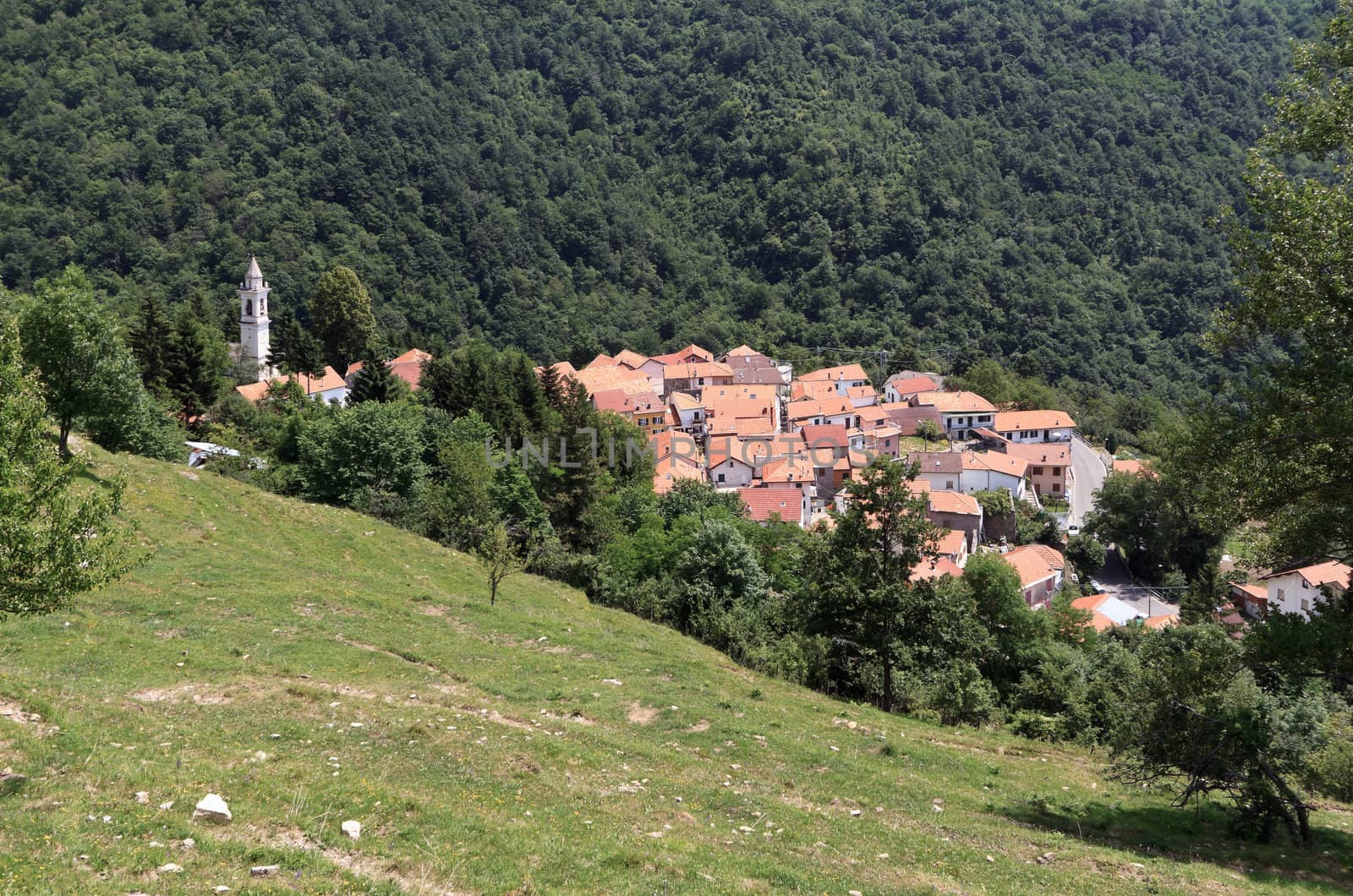 Bavastrelli, small village in Ligurian country, Italy