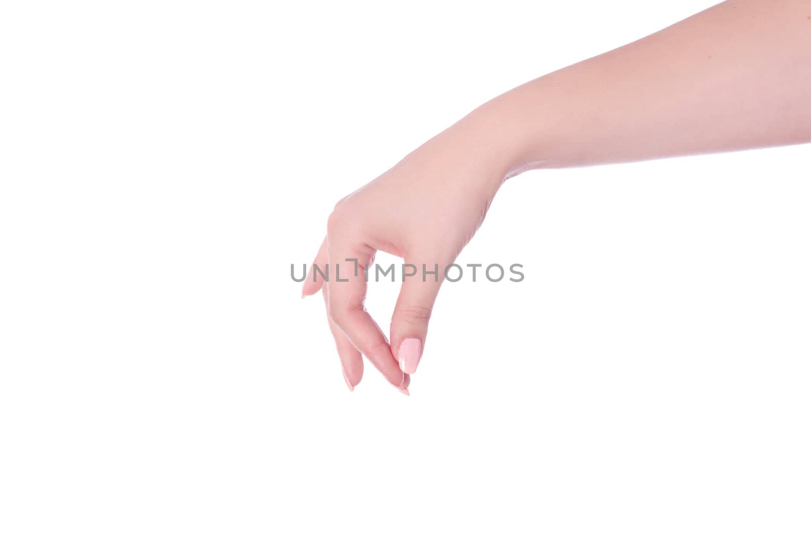 hand that pulls the strings. Studio shot