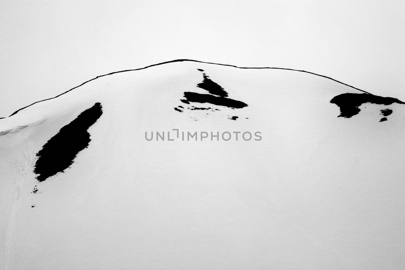 White Snow Mountain Top Abstract Anchorage Alaska by bill_perry