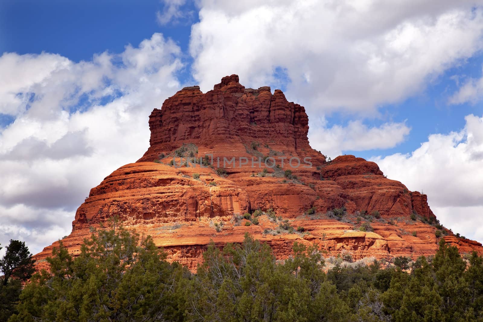 Bell Rock Butte Orange Red Rock Canyon Sedona Arizona by bill_perry