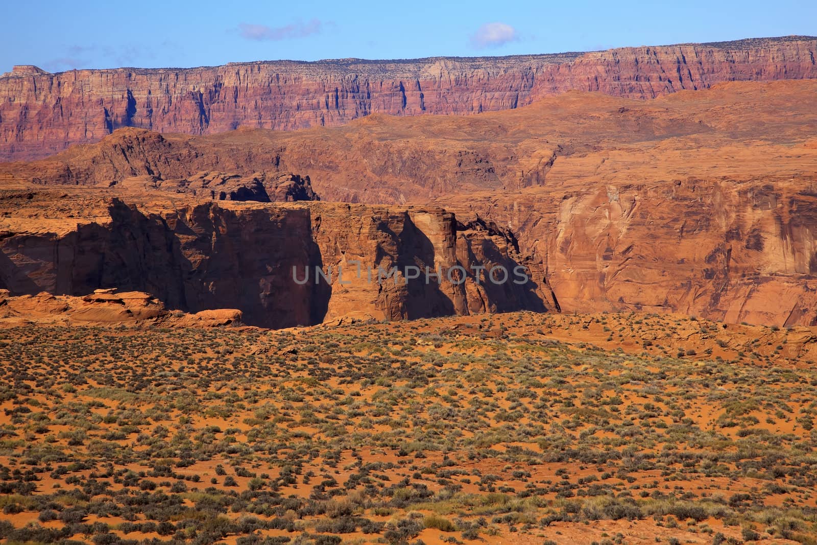 Orange Sand Painted Desert Glen CanyonColorful Red Colorful Vermillion Cliffs Glen Canyon Page Arizona