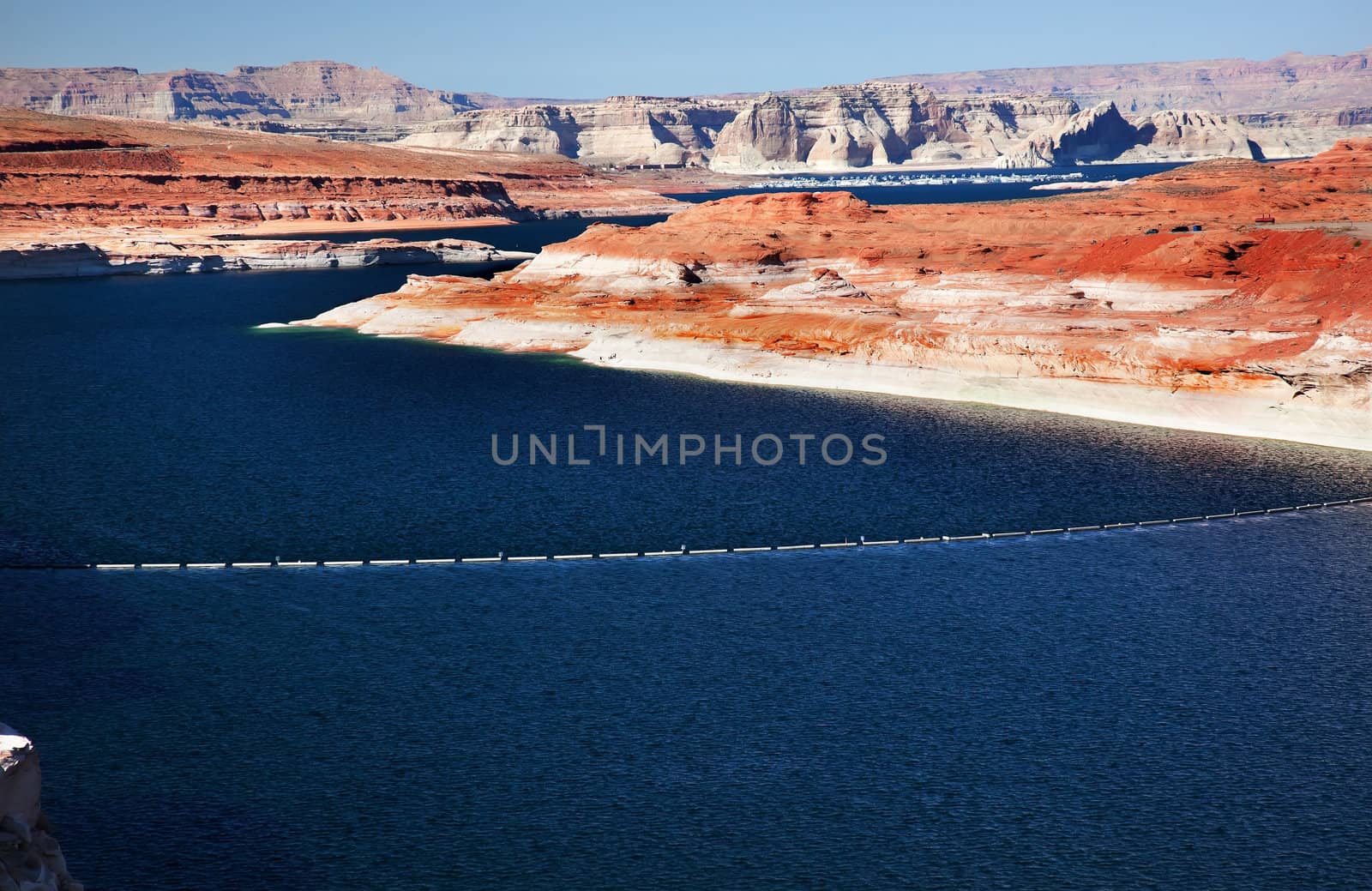 Blue Lake Orange Glen Canyon Dam Arizona