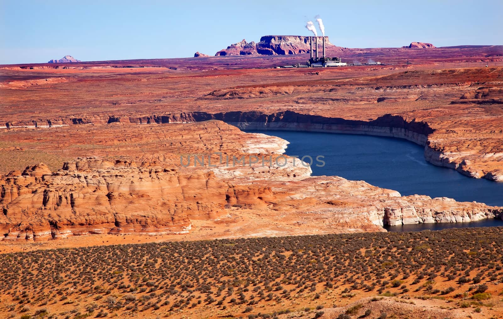 Navaho Generating Station Lake Powell Glen Canyon Recreation Are by bill_perry