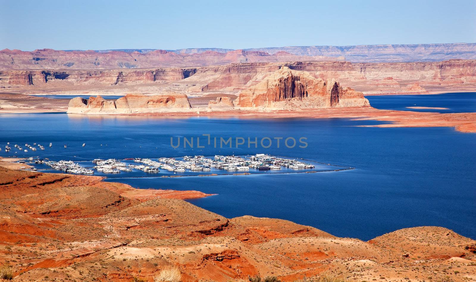 Wahweap Bay Wahweap Marina Castle Rock Lake Powell Glen Canyon Recreation Area Arizona