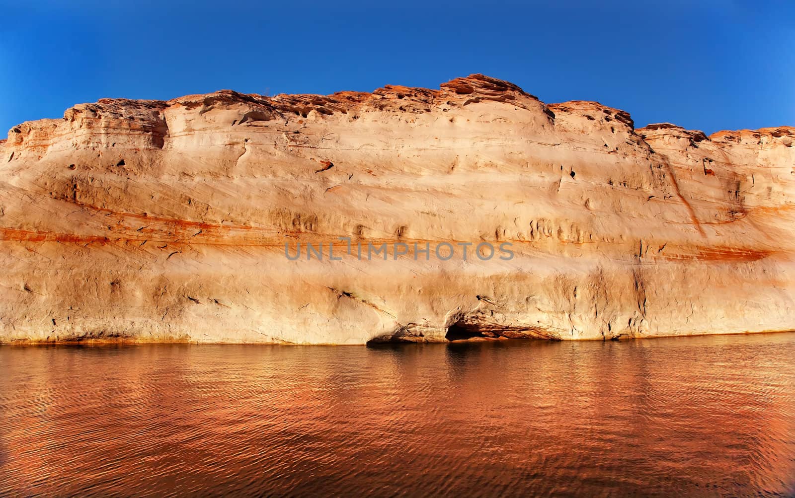 White Canyon Bronze Water Reflection Abstract Glen Canyon Recreation Area Lake Powell Antelope Canyon Arizona