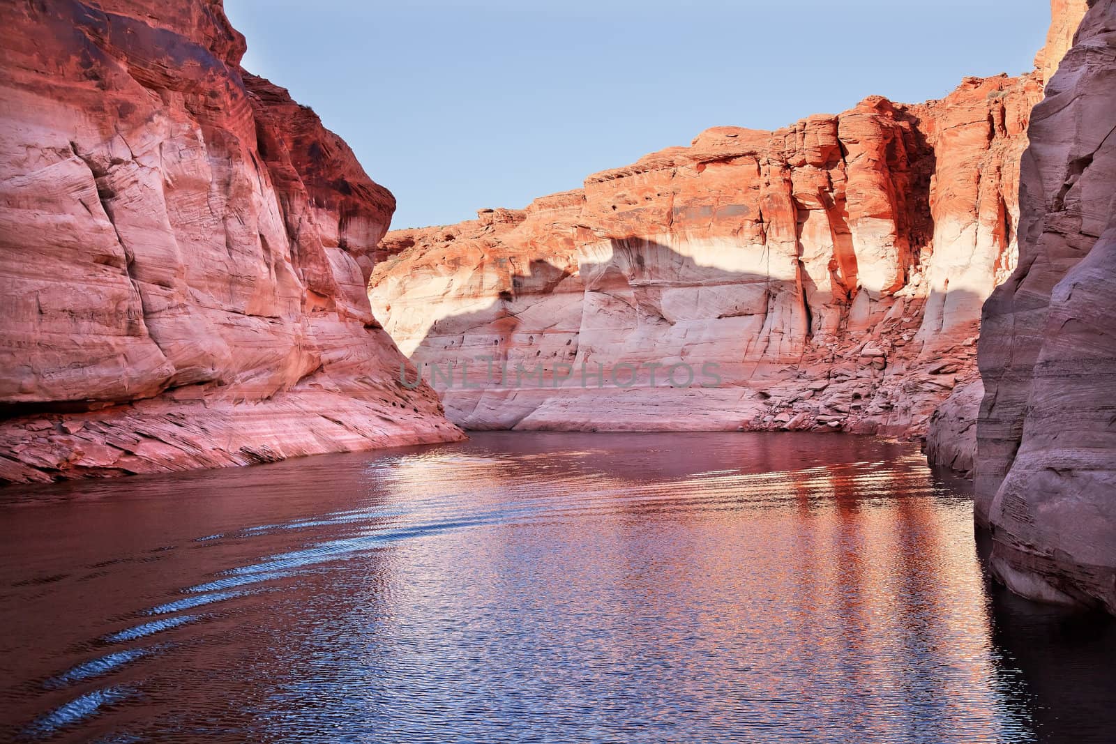 Pink Antelope Canyon Water Reflection Glen Canyon Recreation Area Lake Powell Arizona