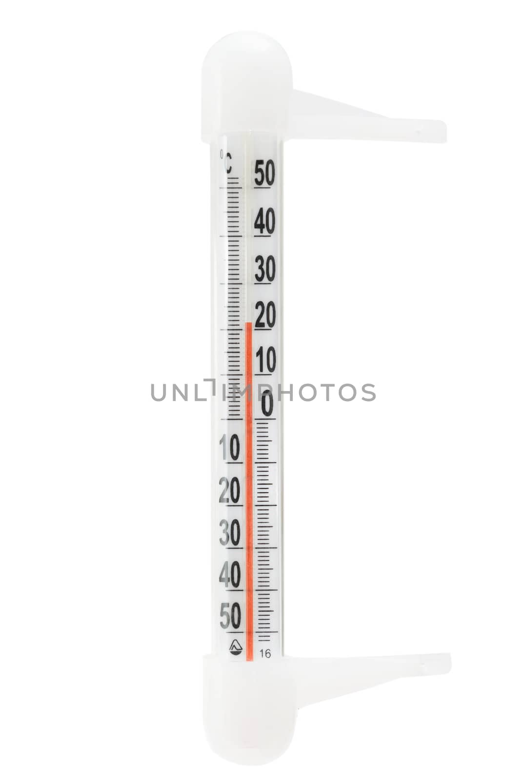 Thermometer it is isolated on a white background
