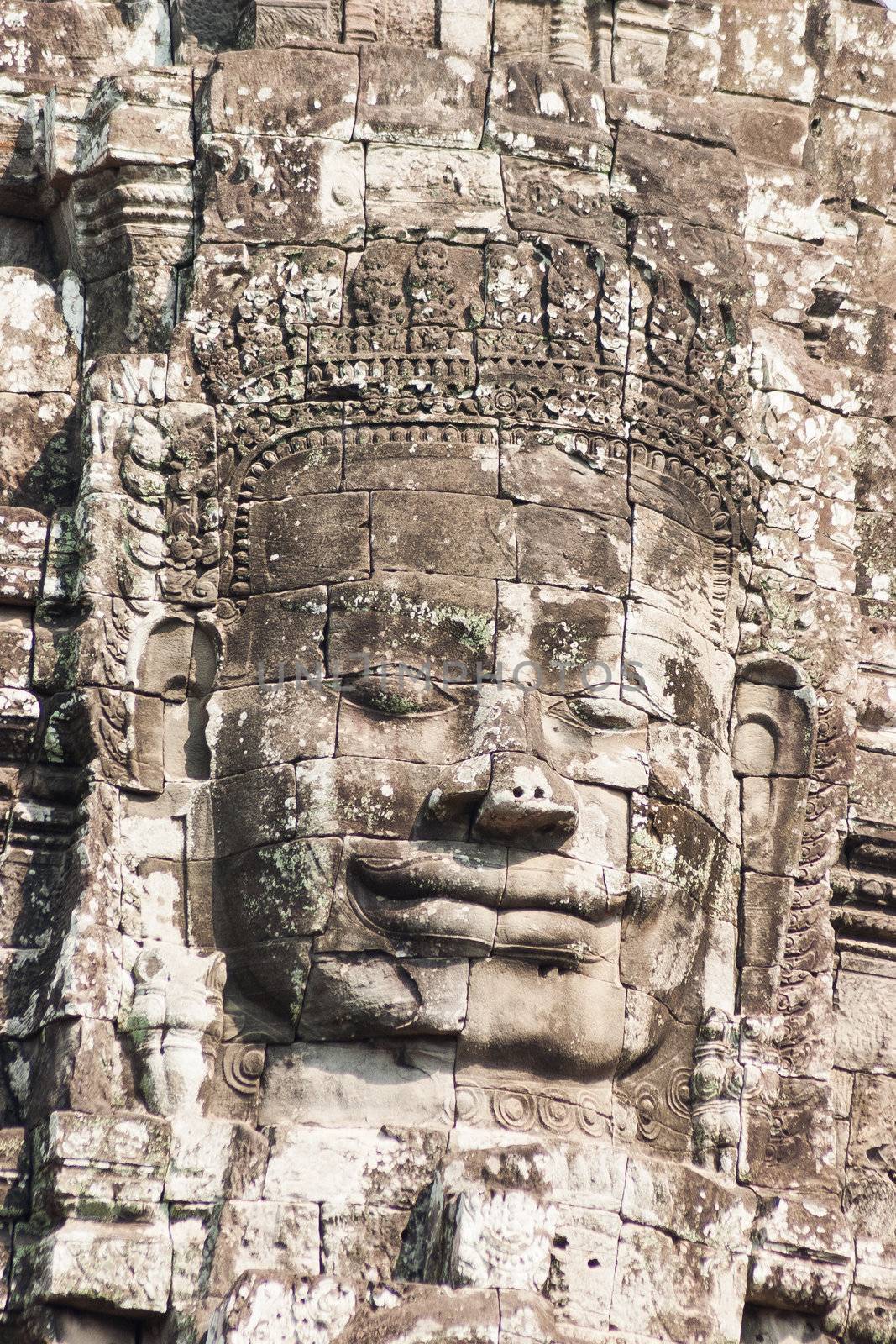 Bayons Angor-Wat-Cambodia