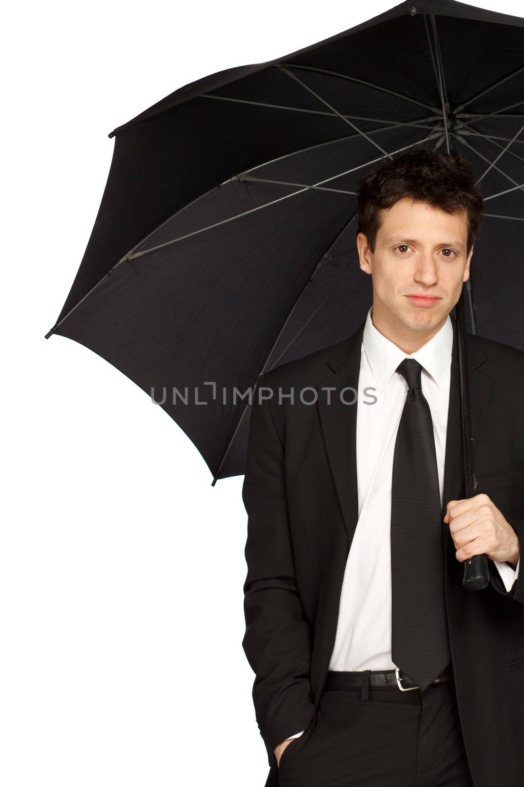 Stylish Man with Umbrella by melpomene