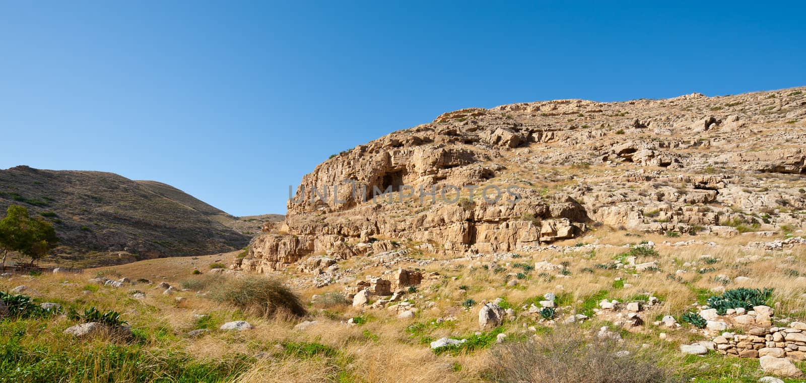The Judean Mountains on the West Bank of the Jordan River