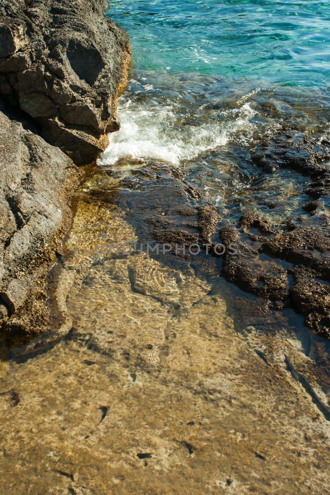 beautiful rocky beach in croatia by NagyDodo