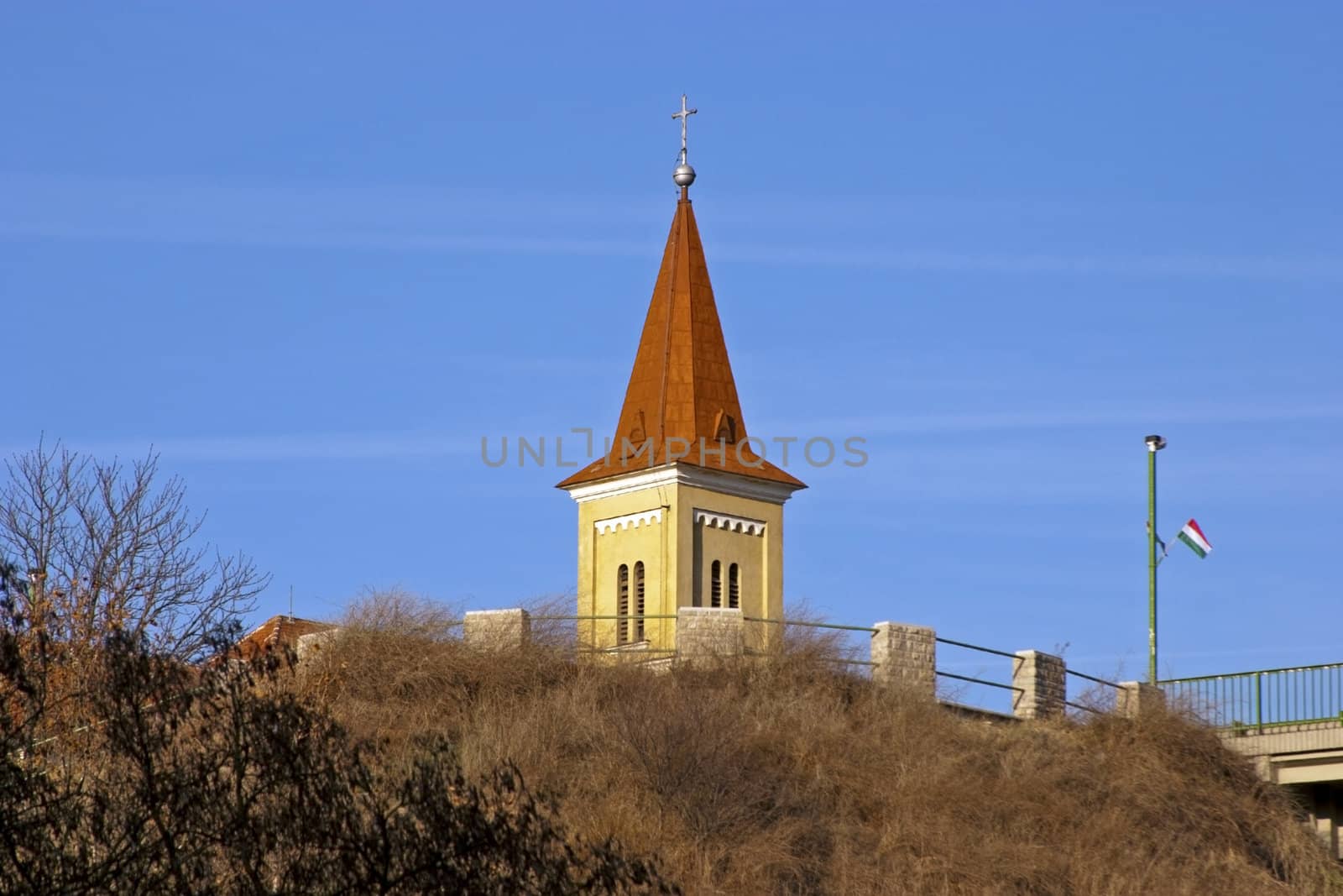 Church tower by renegadewanderer