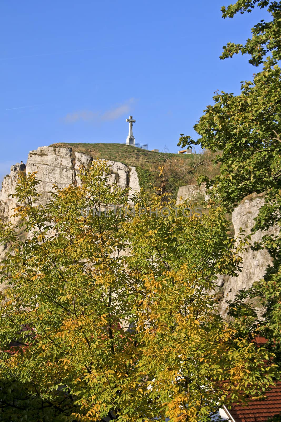 Cross on a hill by renegadewanderer