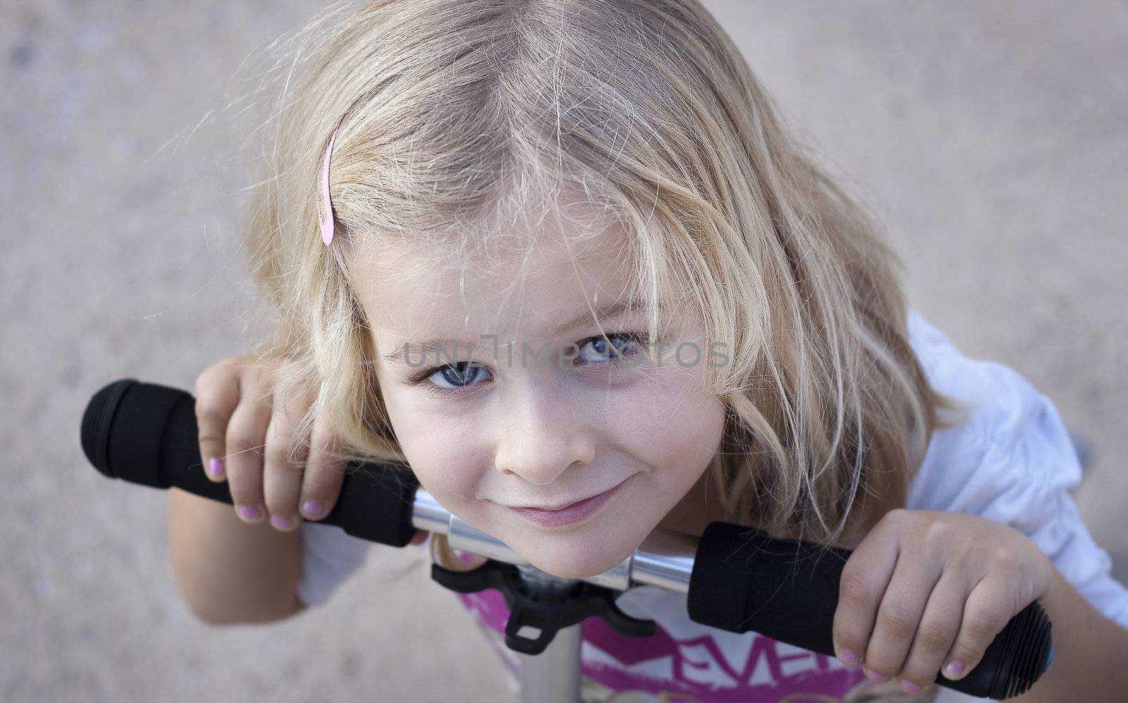 Child with scooter by annems