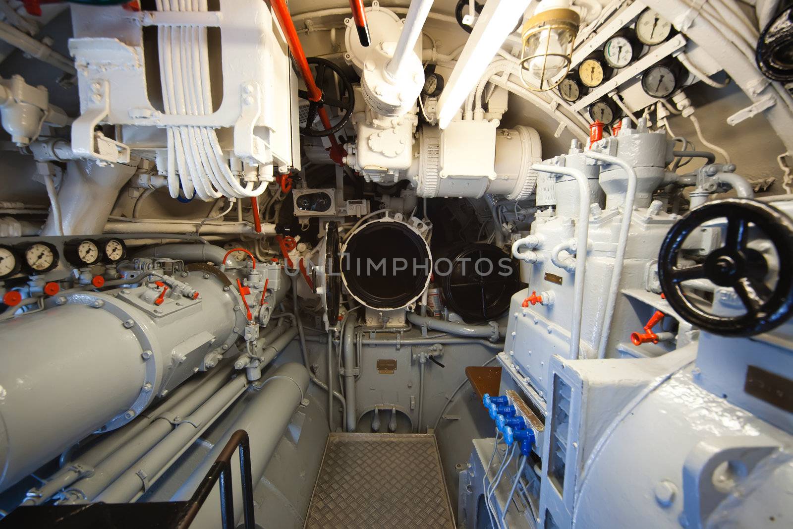 German world war 2 submarine type VIIC/41 - torpedo compartment - editorial photo