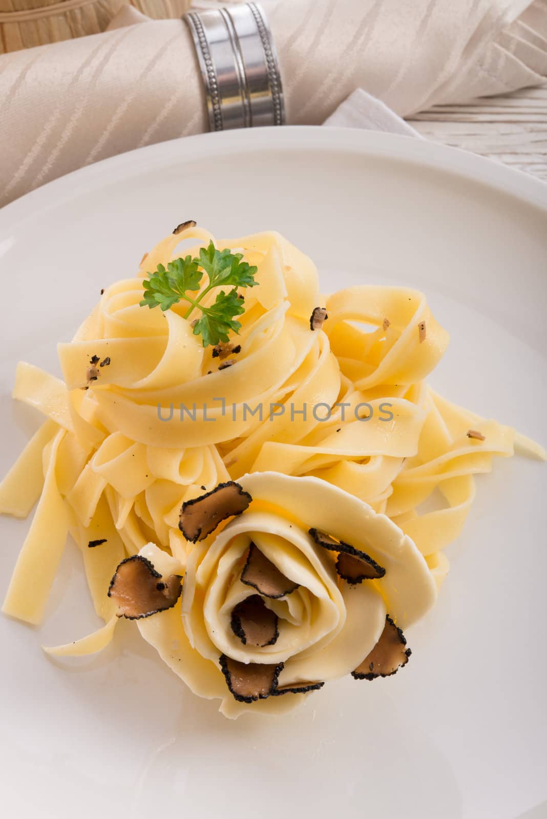  tagliatelle with summer truffle 	 by Darius.Dzinnik