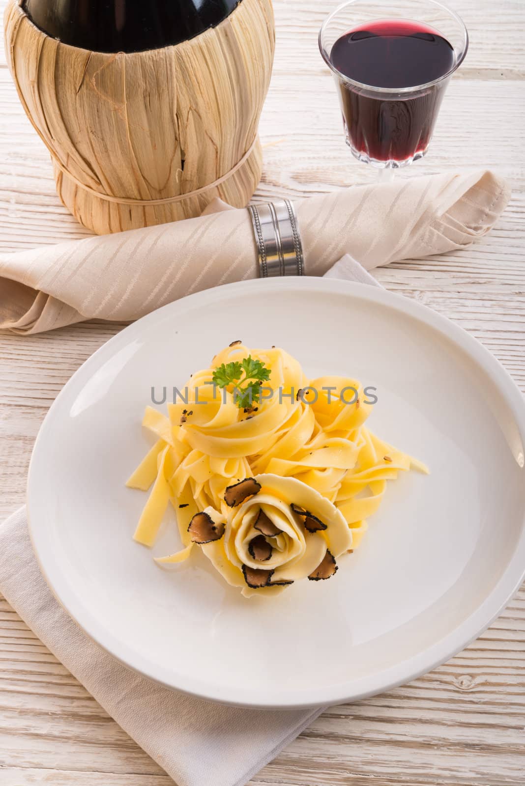  tagliatelle with summer truffle 	 by Darius.Dzinnik