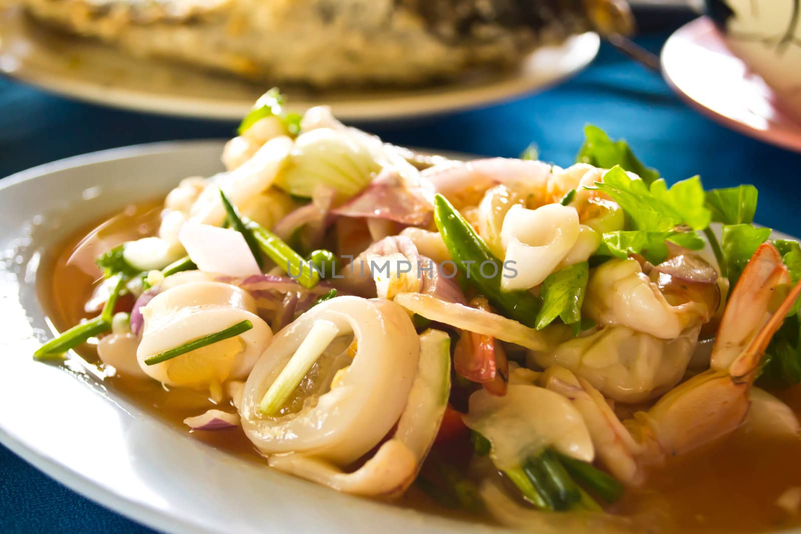 Thai seafood salad
