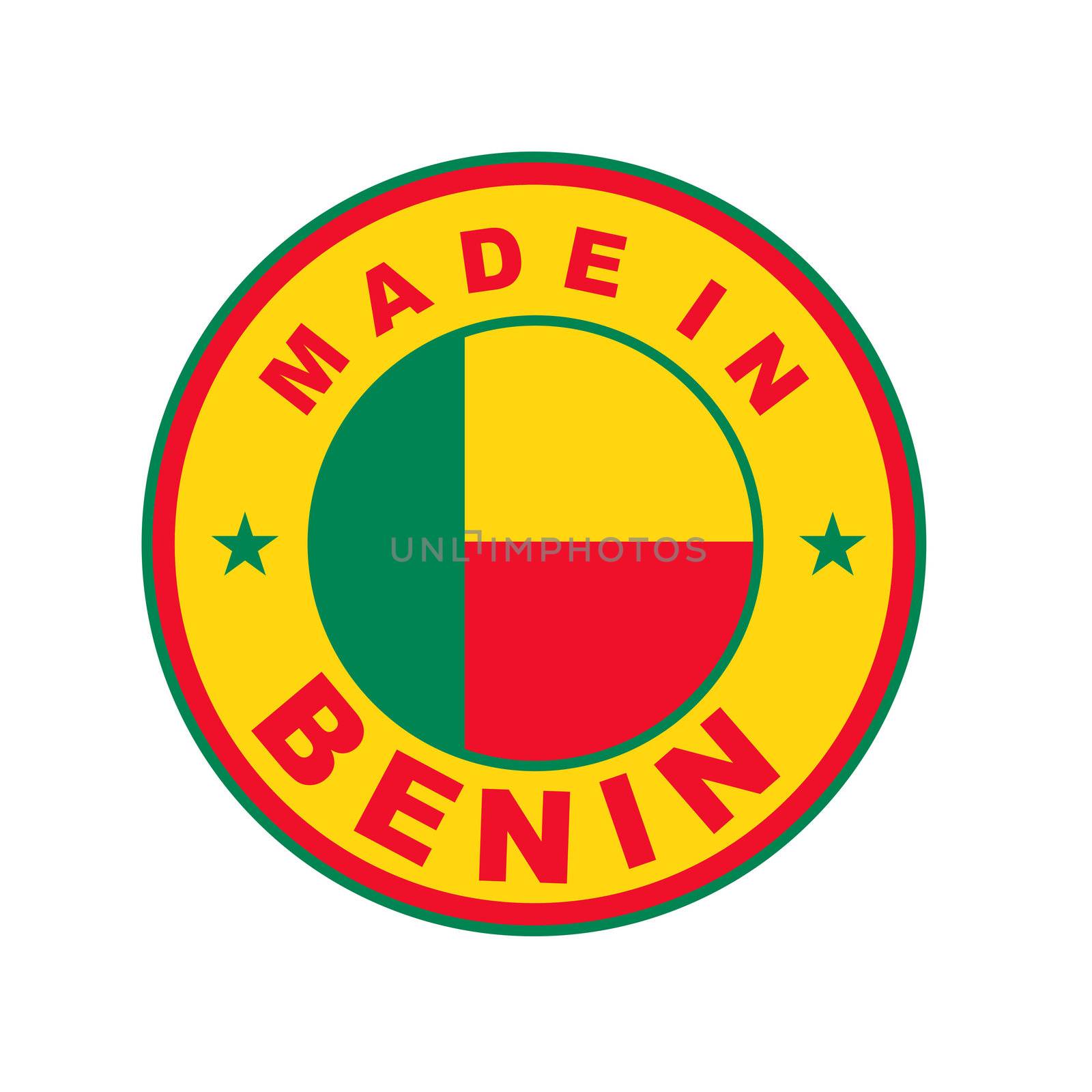 very big size made in benin country label