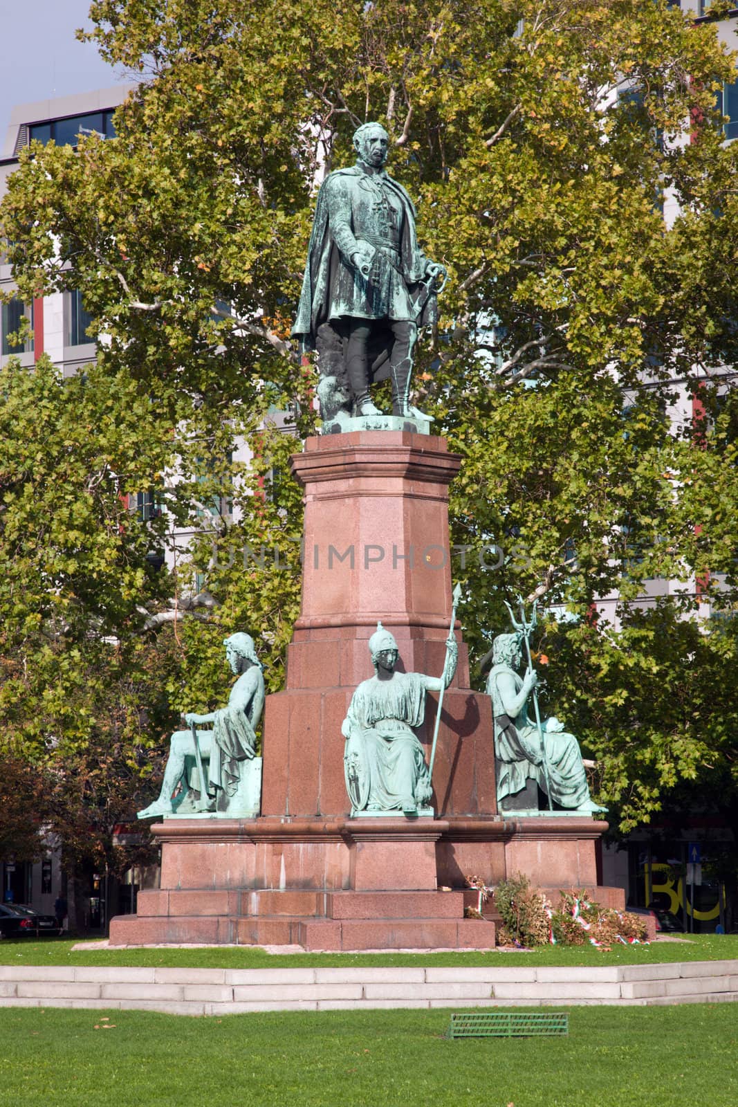 The statue of Istvan Szechenyi. Budapest, Hungary by photocreo
