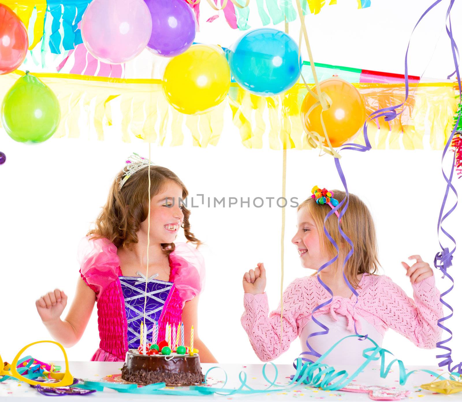 children kid in birthday party dancing happy laughing by lunamarina