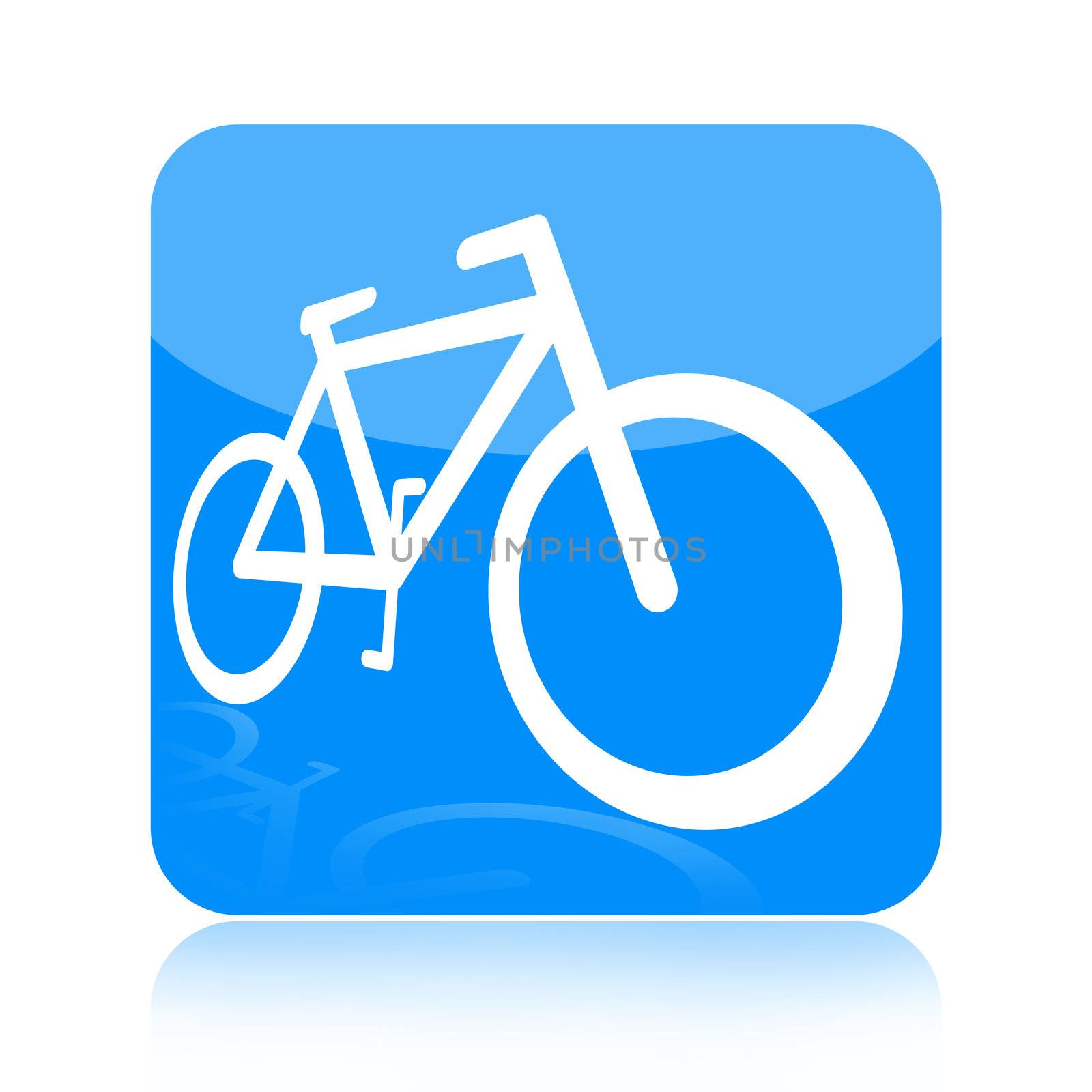 Bicycle icon isolated on white background