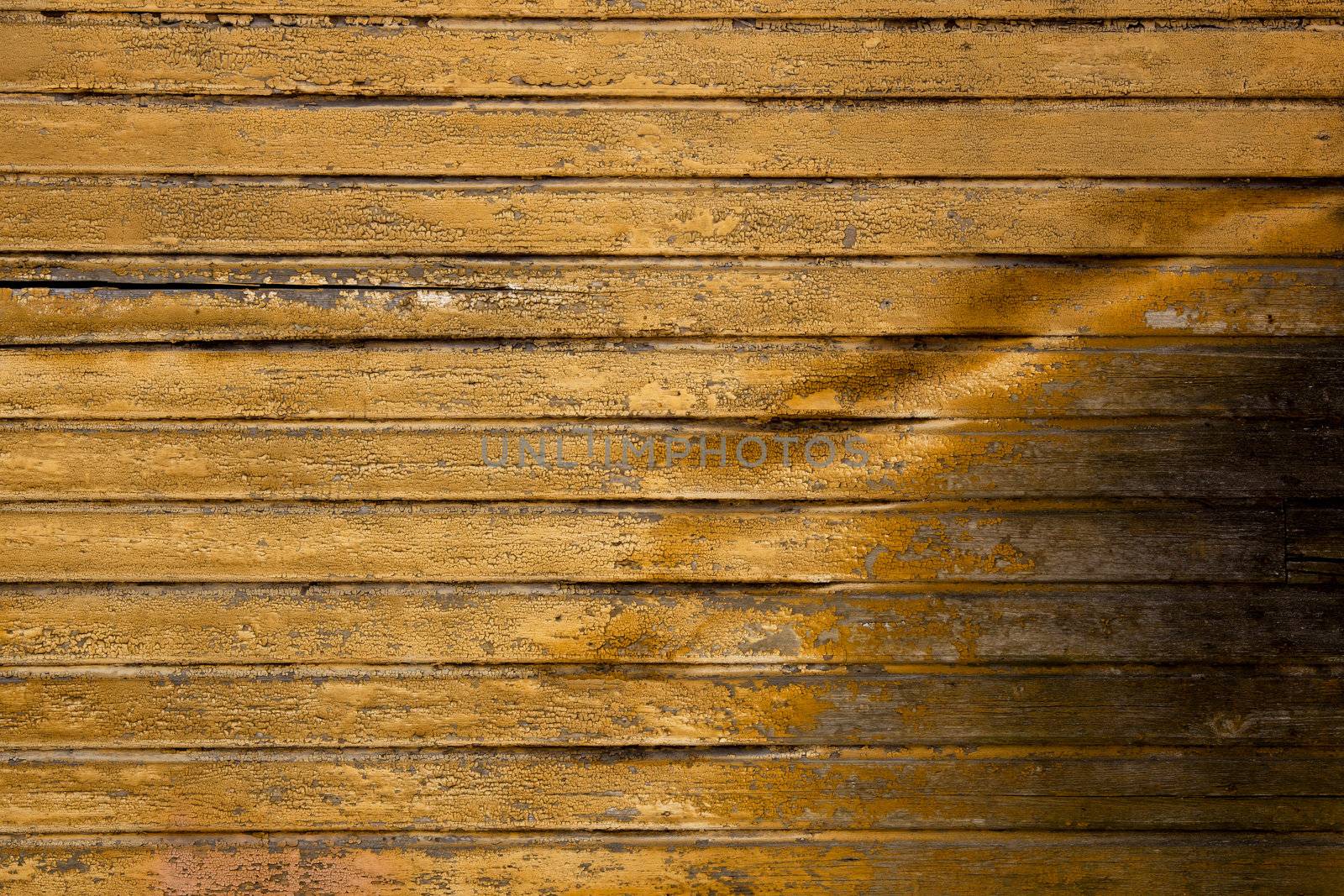 Background picture made of old yellow wood boards