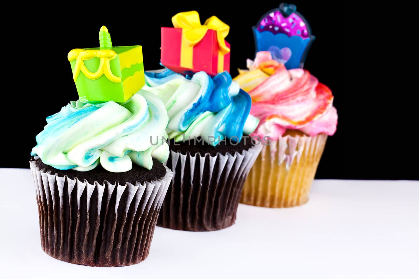 A close up cup cake decoration