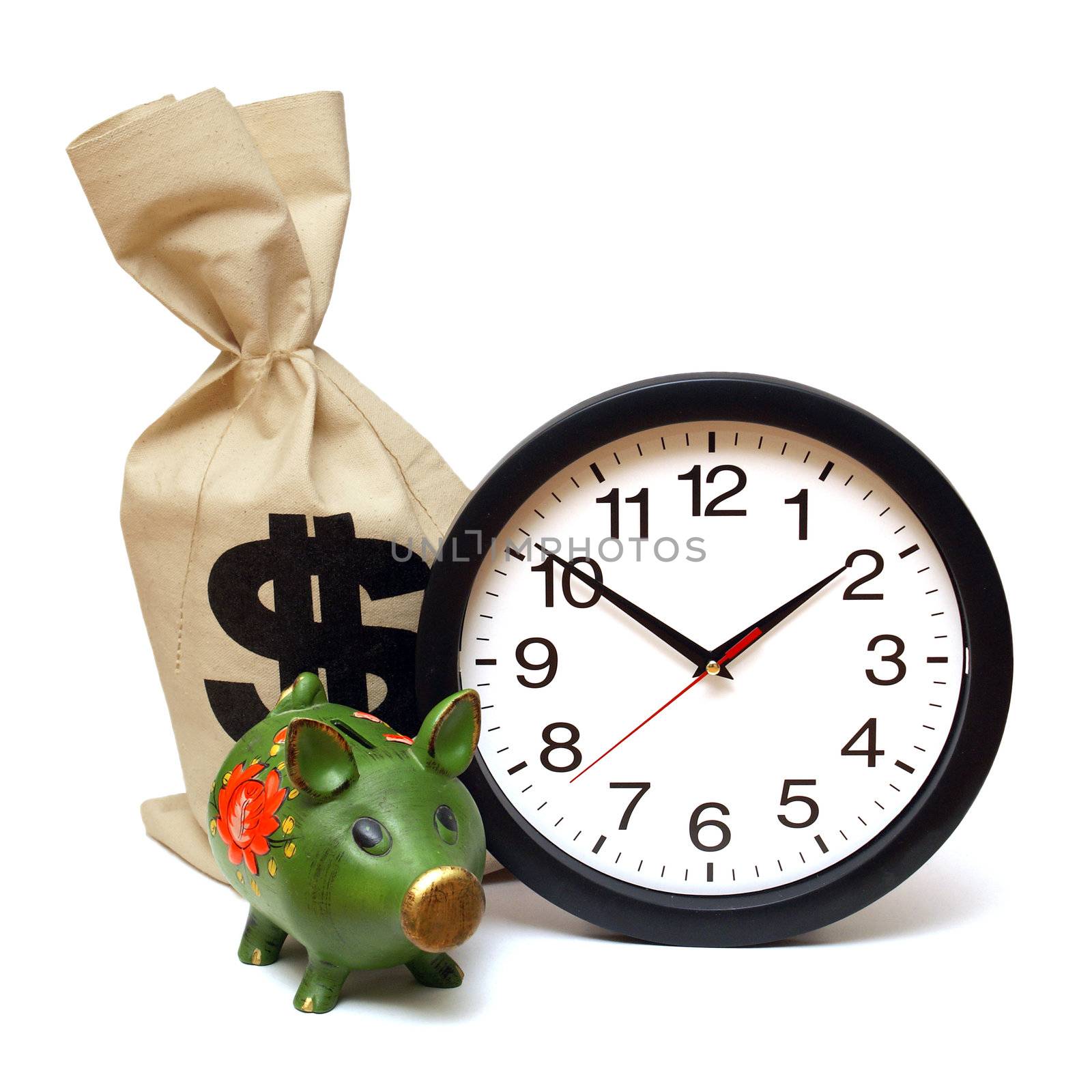 A few items related to the concept that time is money.
