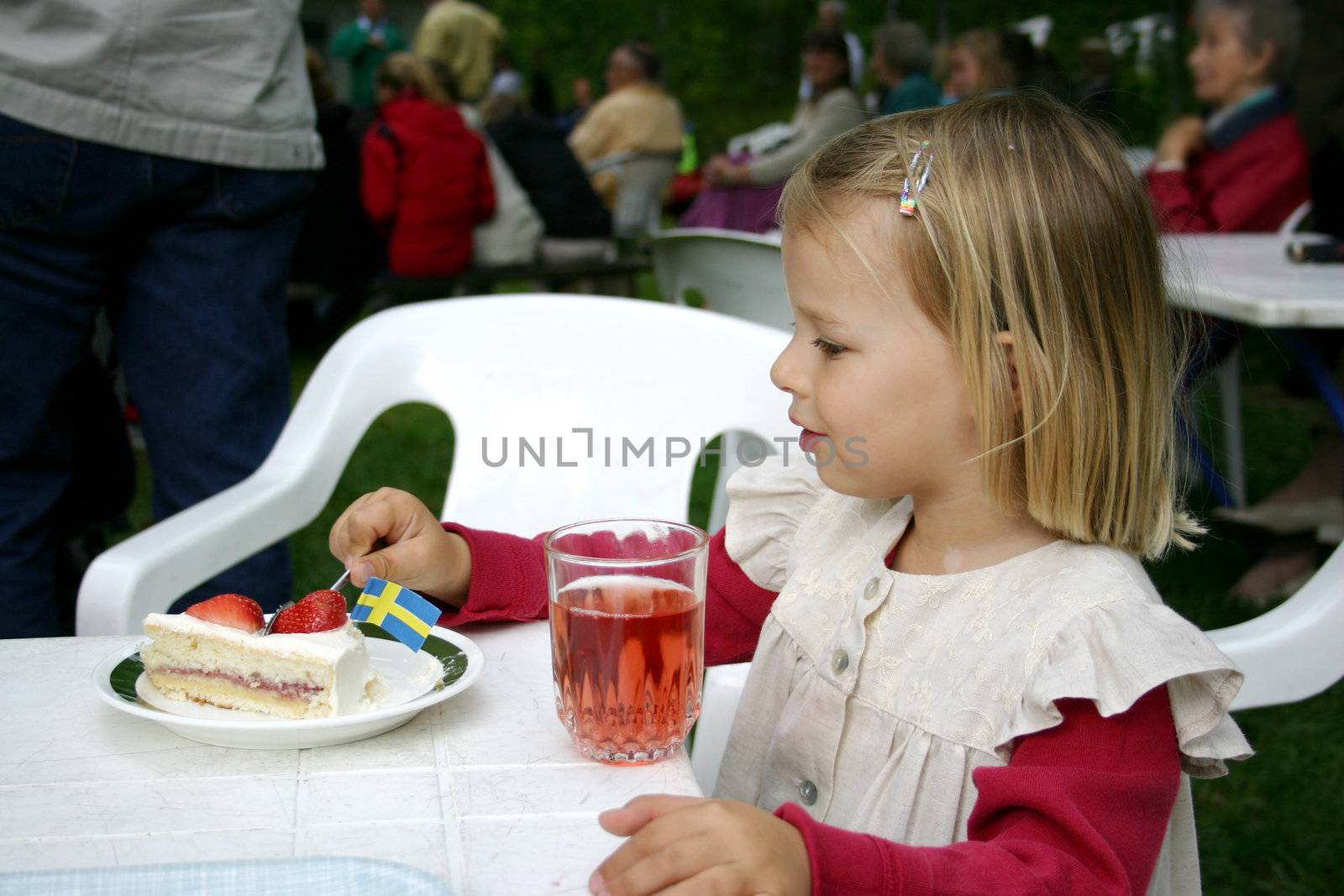 Girl eating cake by annems