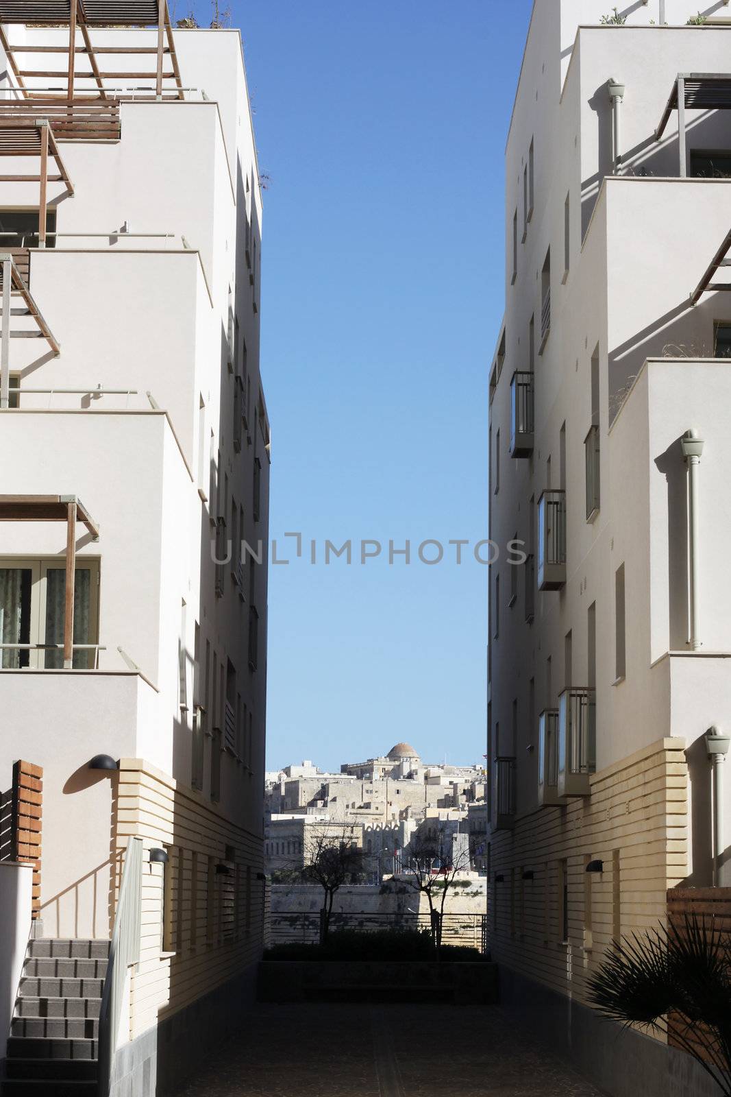 An exclusive housing area in Malta, Europe