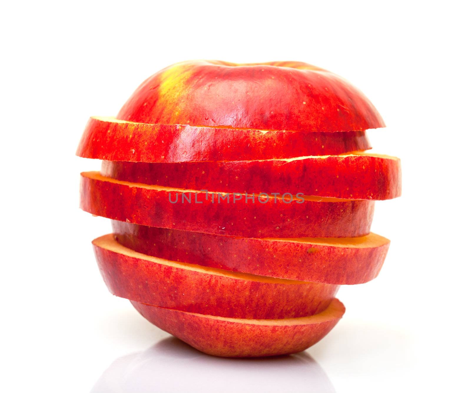 Red Sliced Apple by Discovod