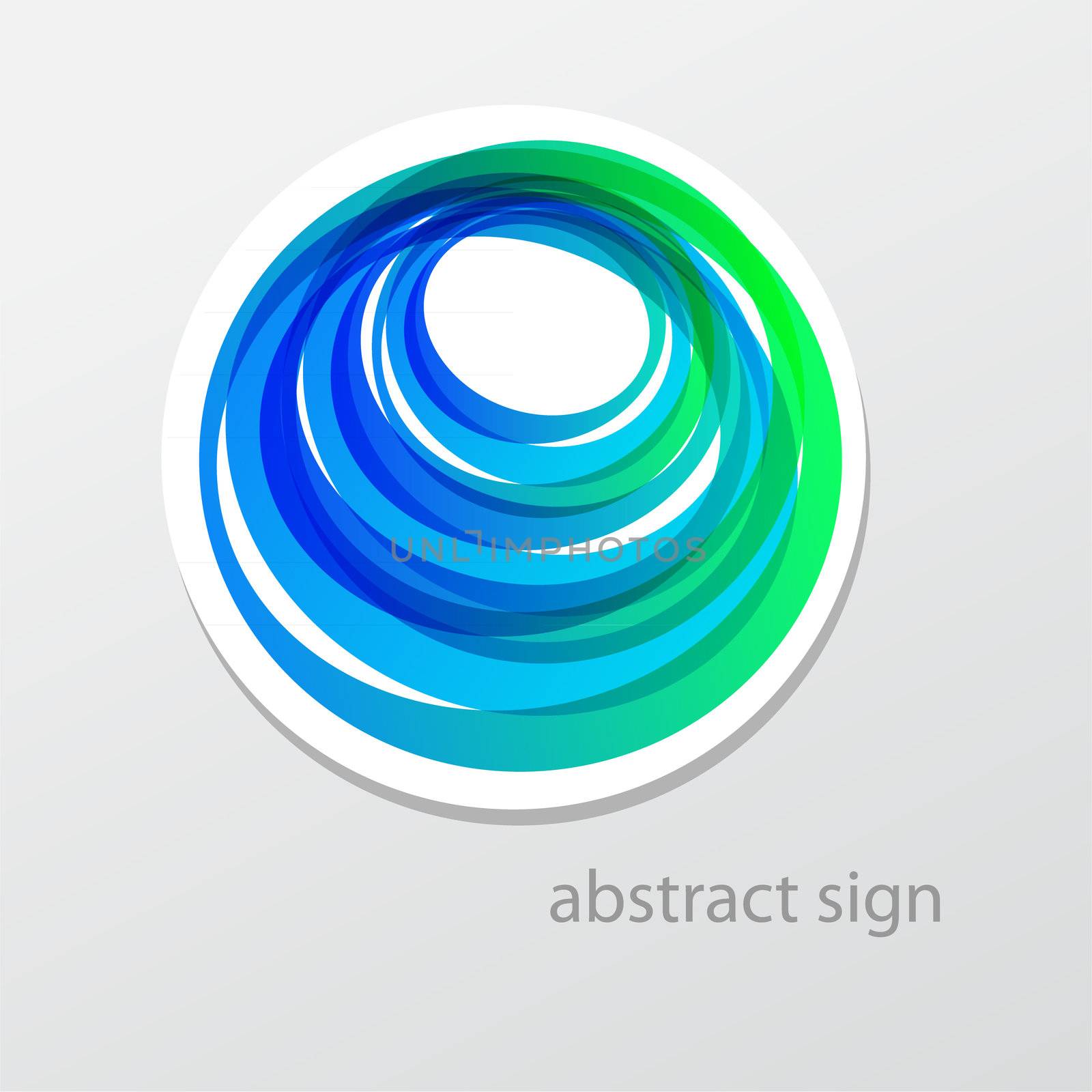 Abstract business sign. vector