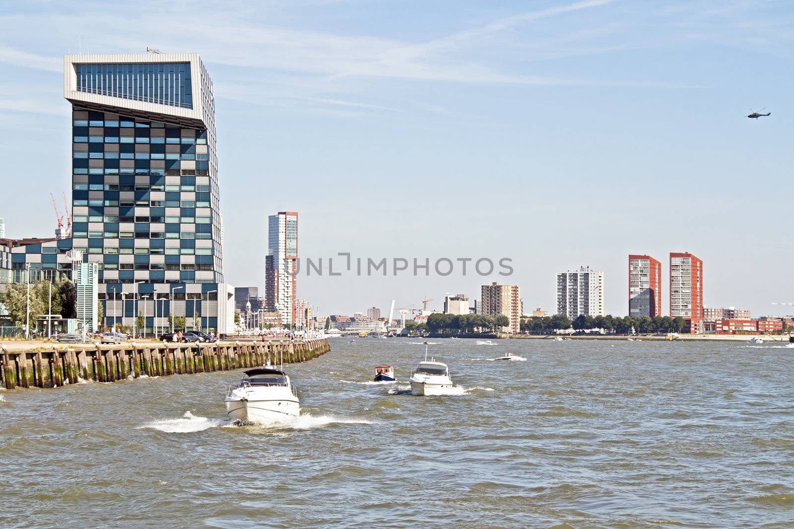 city scenic from Rotterdam in the Netherlands by devy