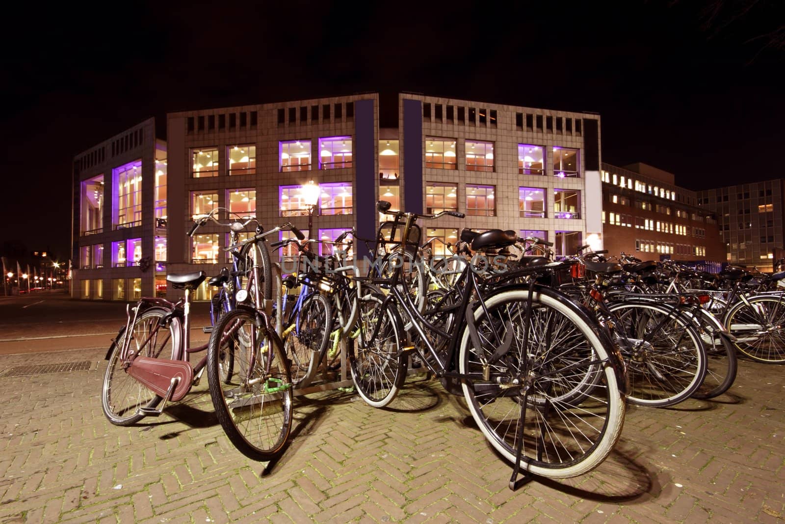 Bikes in Amsterdam city center in the Netherlands by devy