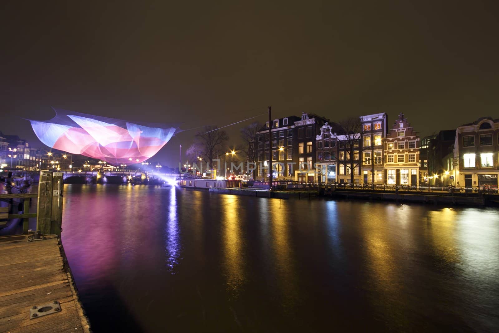 City scenic from Amsterdam in the Netherlands