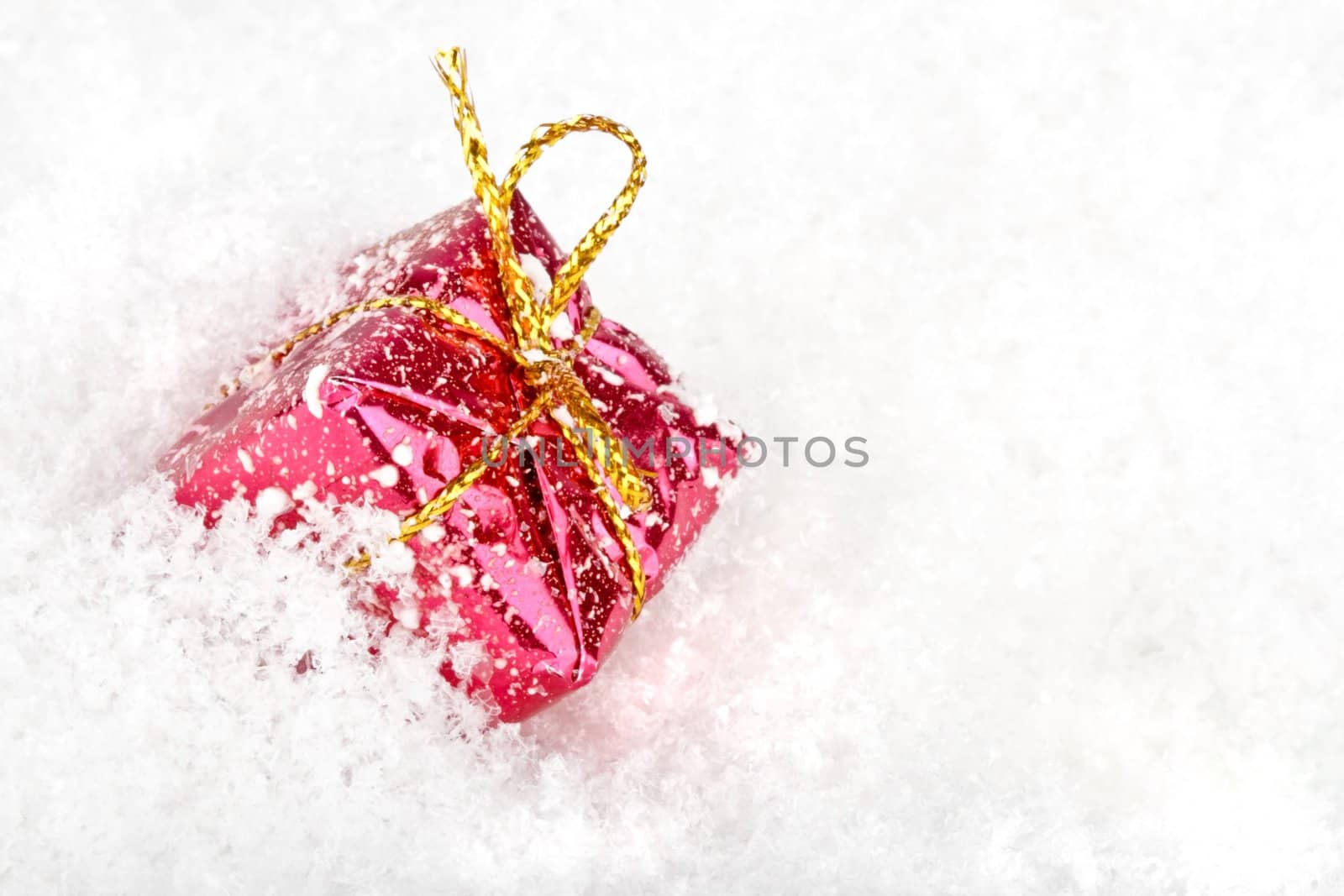 Christmas present in the snow by devy