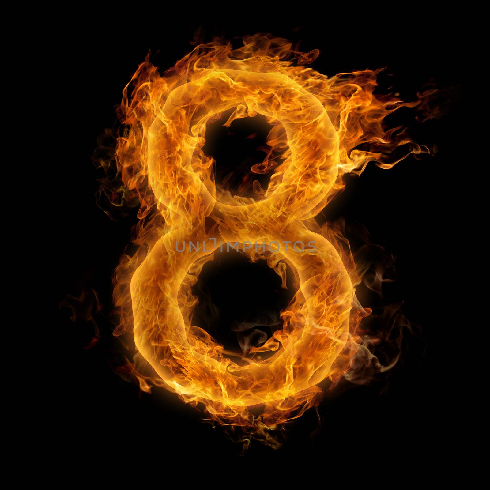Fiery number eight