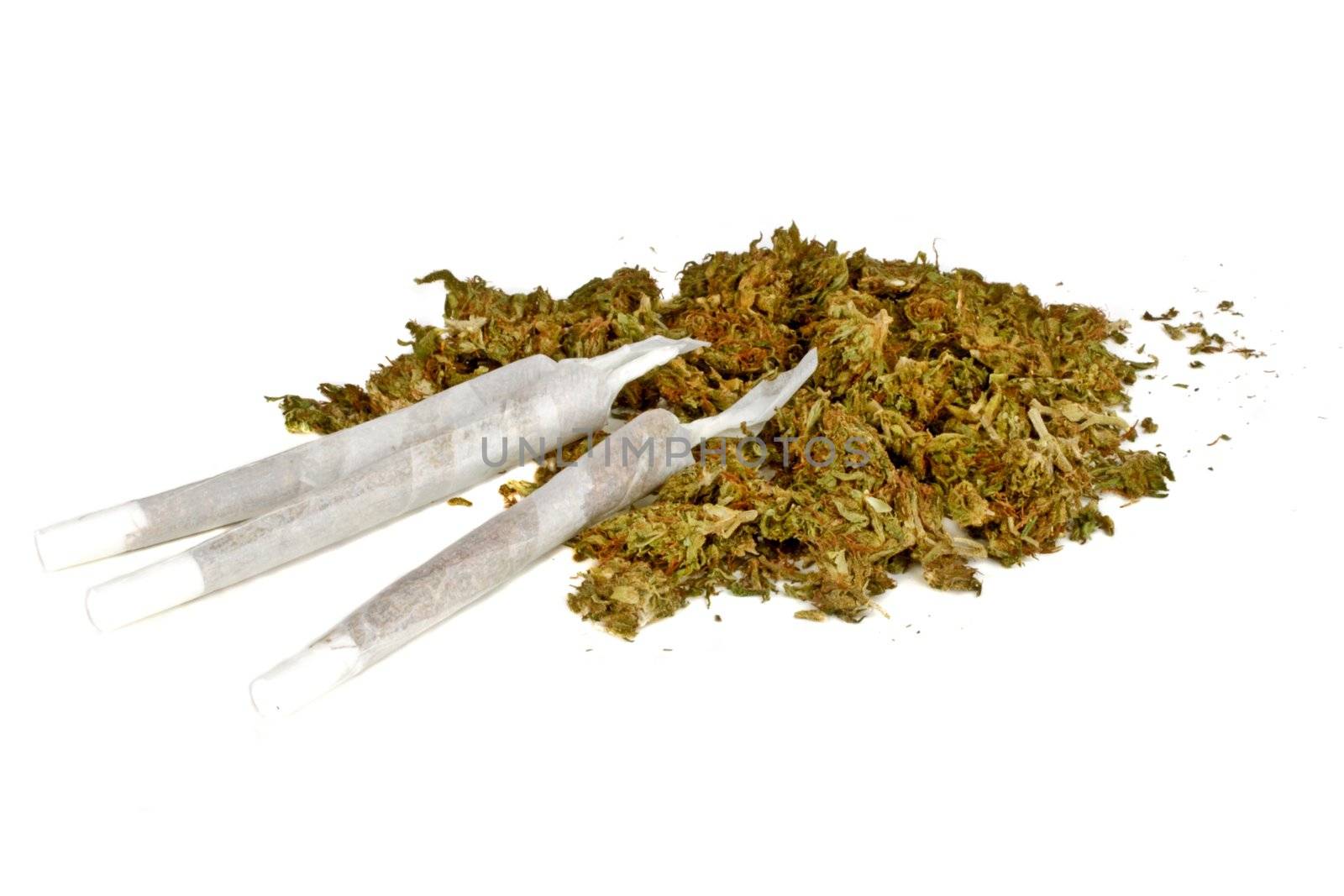 Marihuana joints with marihuana