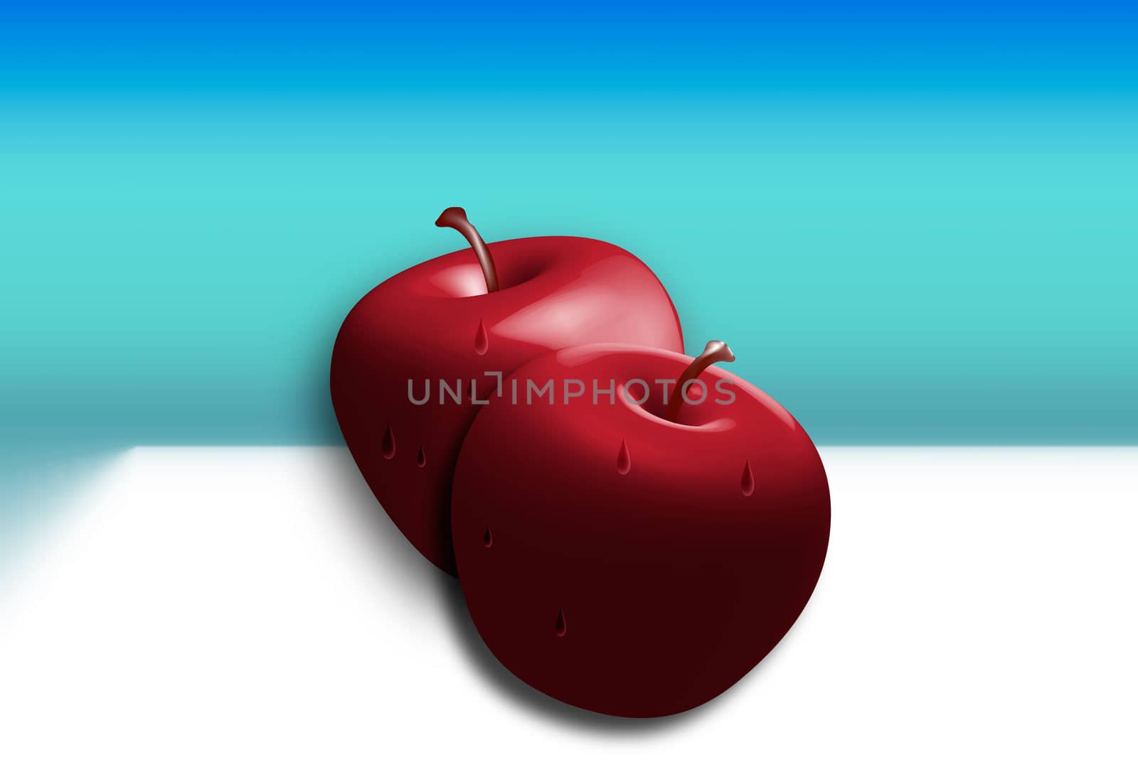 Twin Apples 3D by ankarb