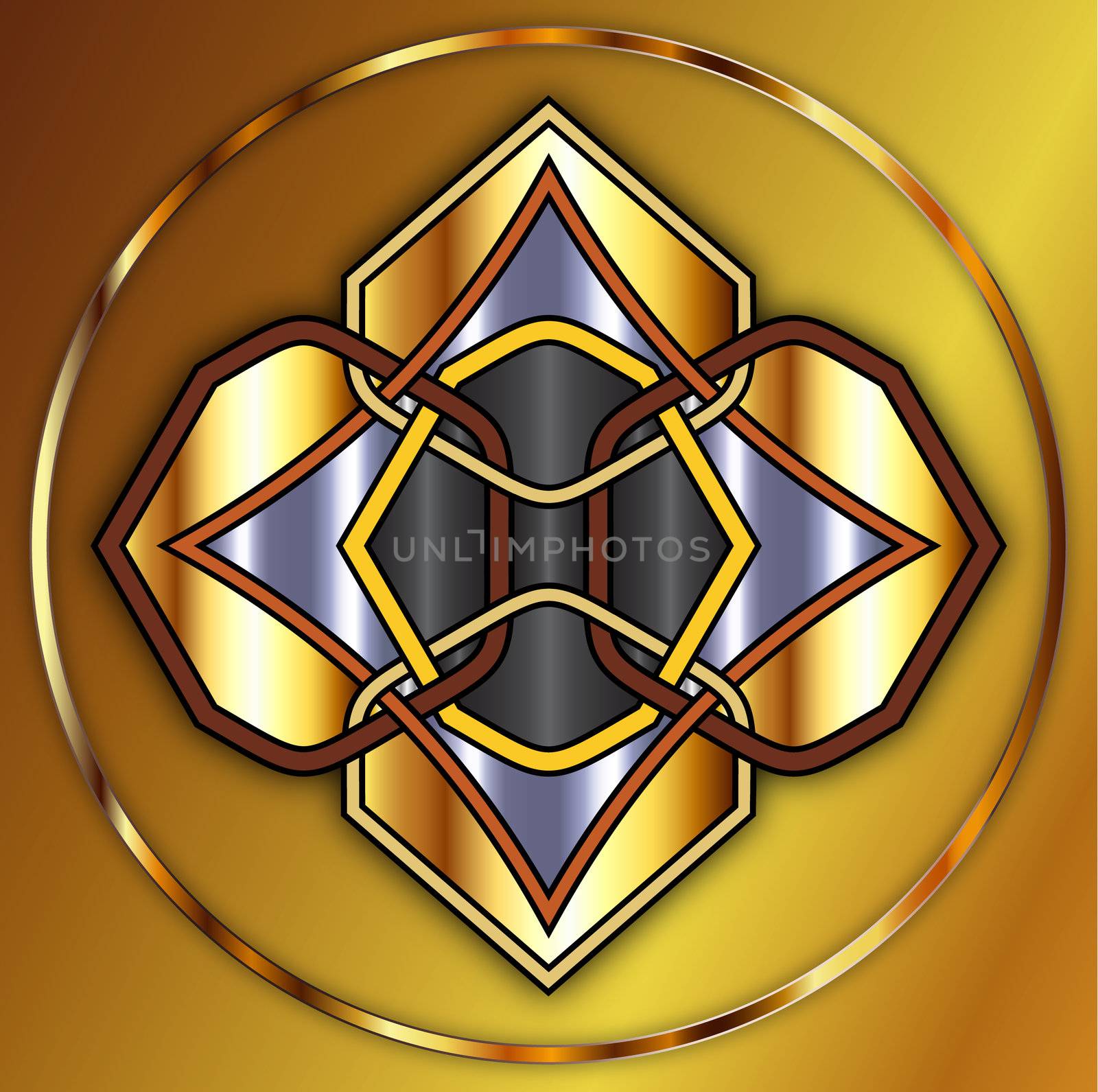 Golden Celtic Knot by ankarb