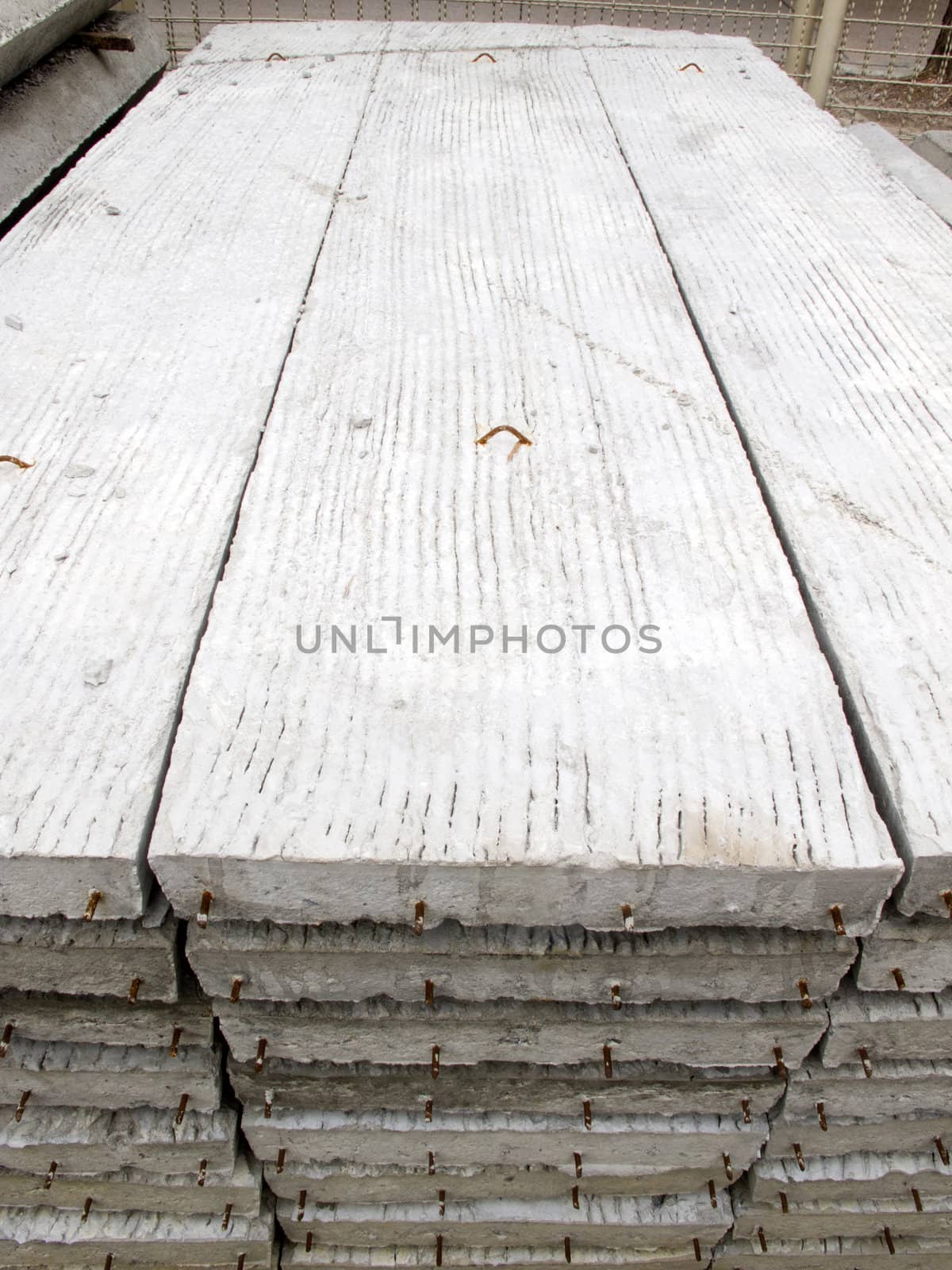 Stack of concrete building slab  by iampuay