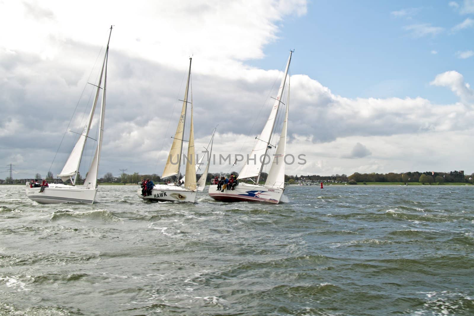 sailing on the IJsselmeer in the Nethrlands by devy