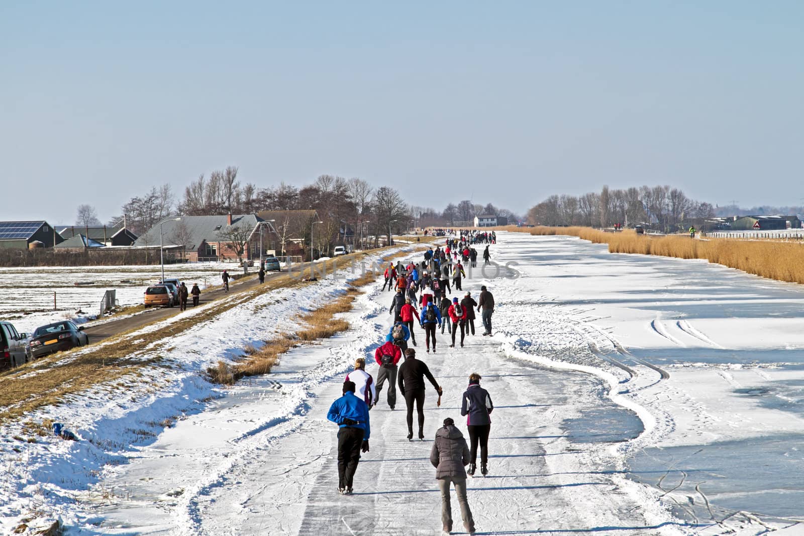 Ice skating in the countryside from the Netherlands by devy