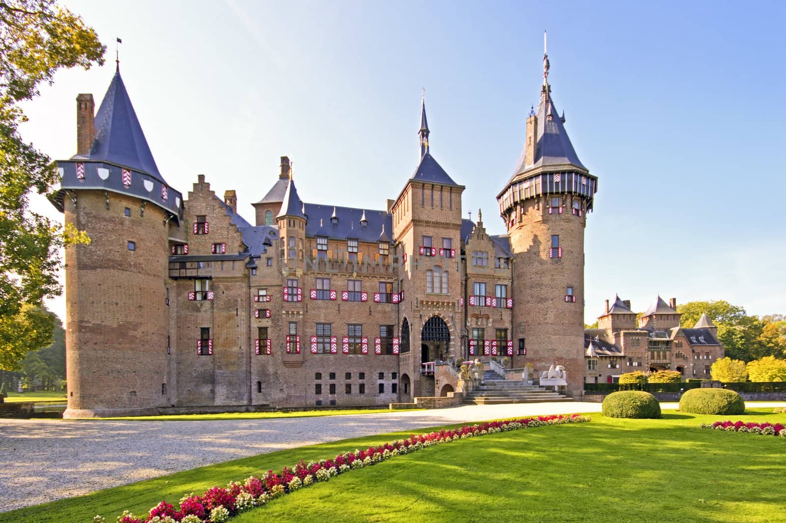 Medieval castle De Haar in the Netherlands