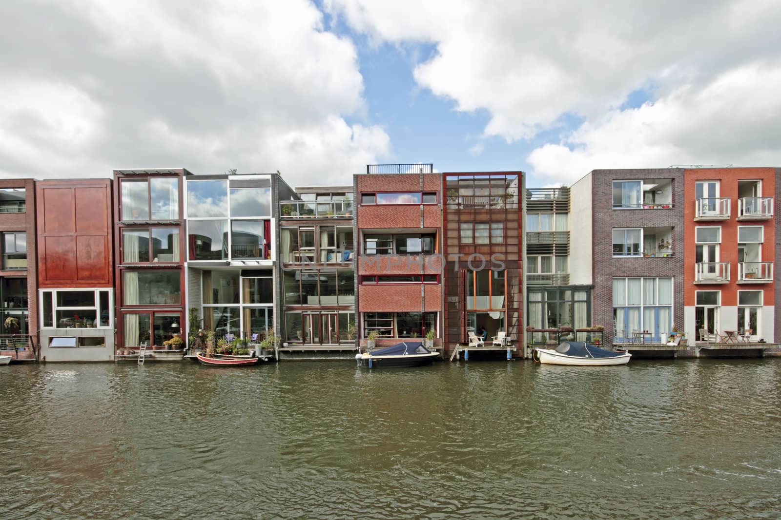 Different modern houses in Amsterdam the Netherlands by devy