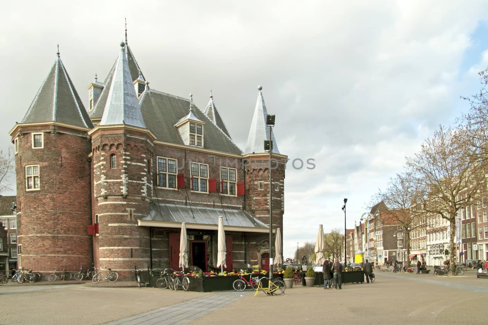 Medieval building '' De Waag''  in Amsterdam Netherlands by devy